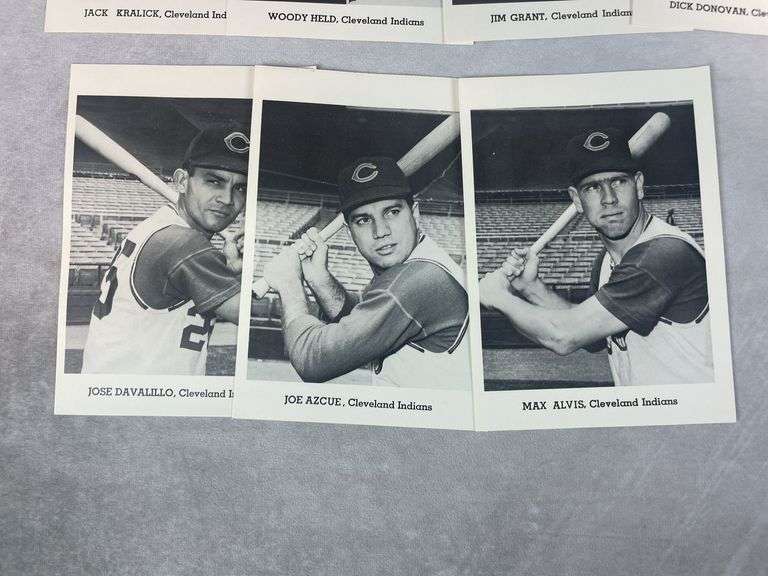 Indians Picture Pack- Various Years 1948-1957 Excellent