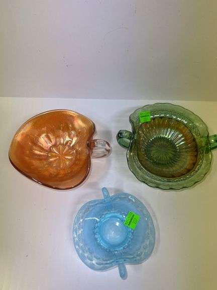 (3) Decorative Glass Dishes