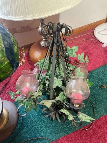 Table lamp, decorative floor lamp and home interior candle chandelier