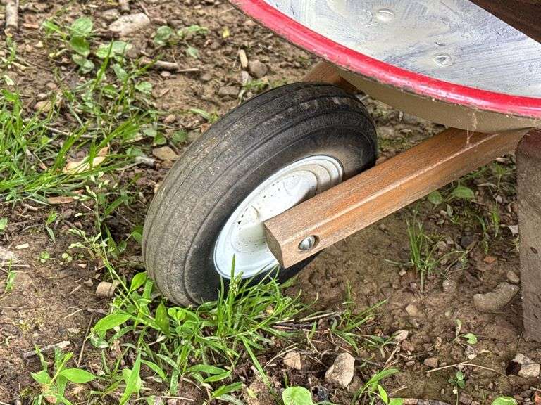 Mini Wheelbarrow, Wooden Cart, Step Stool and Ratchet Strap