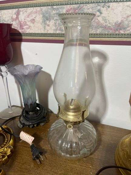 (4) lamps, decorative basket, pitchers and more