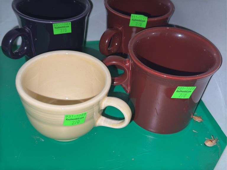 (4) Vintage Fiesta Mugs