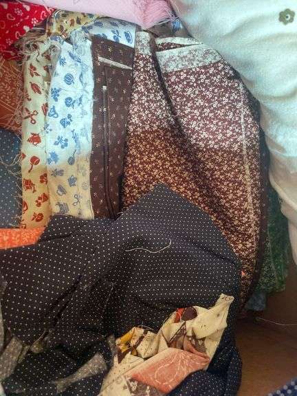 Tote and box of misc material