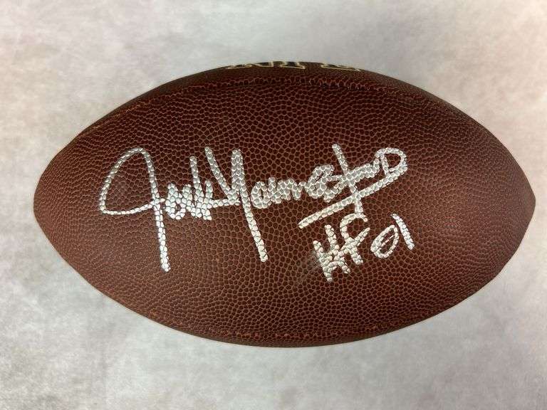 Jack Youngblood full size, signed football, Schwartz cert w/ case