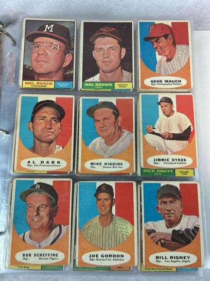 1961 Topps Baseball Cards - 509 of 587 w/ 35 High Numbers - All Cards Appear to be Trimmed