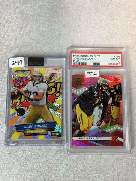 Notre Dame & Michigan (6) card lot w/ PSA 10 Riley Leonard, Love, Estime