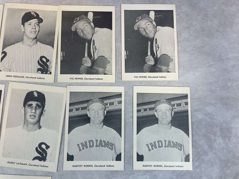 Indians Picture Pack- Various Years 1948-1957 Excellent