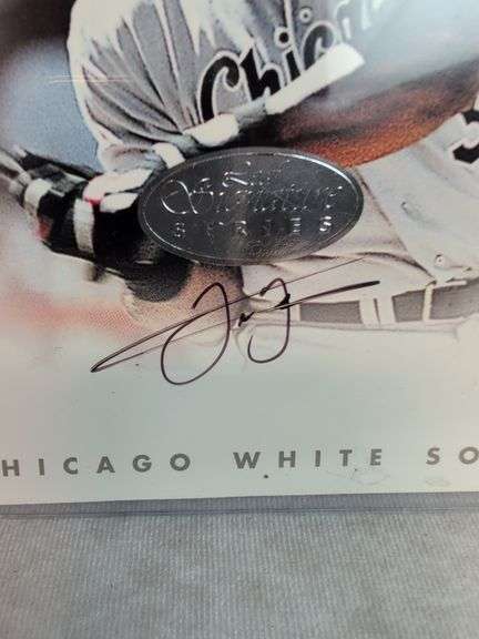 Frank Thomas Autographed Jumbo- Leaf Signature Series #/1500
