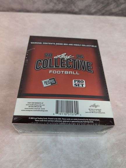 2024 Leaf Collective Football Hobby Box sealed 7 cards per box