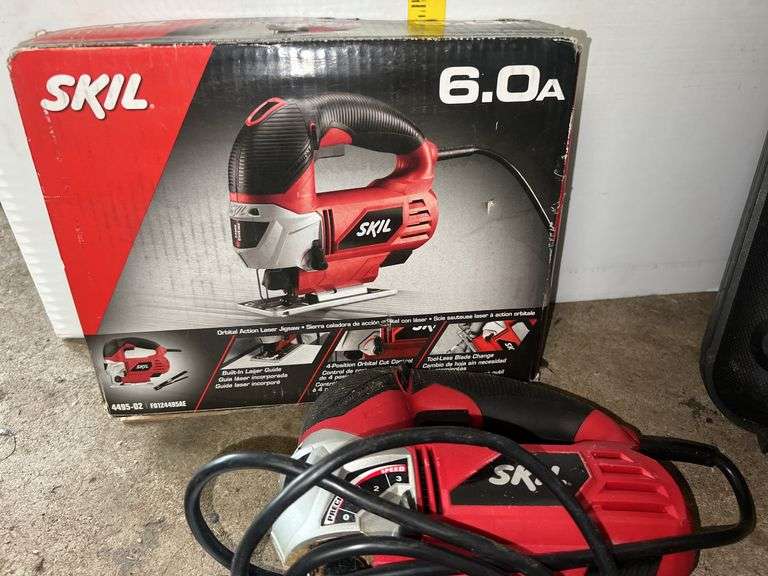 Skill Orbital Laser Jigsaw and Black & Decker Cordless Drill