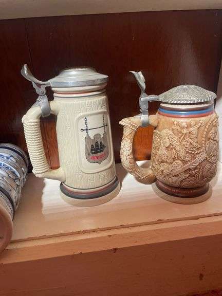 (4) German steins