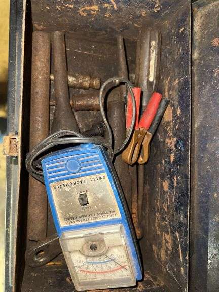 Tachometer in Metal Toolbox