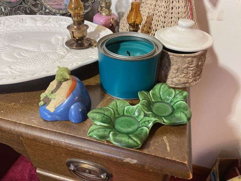 Turkey platter, decorative wall hangings, candle, candleholders and more