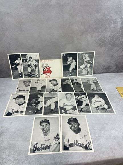 Indians Picture Pack- Various Years 1948-1957 Excellent