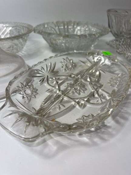 Assortment of Clear Glassware