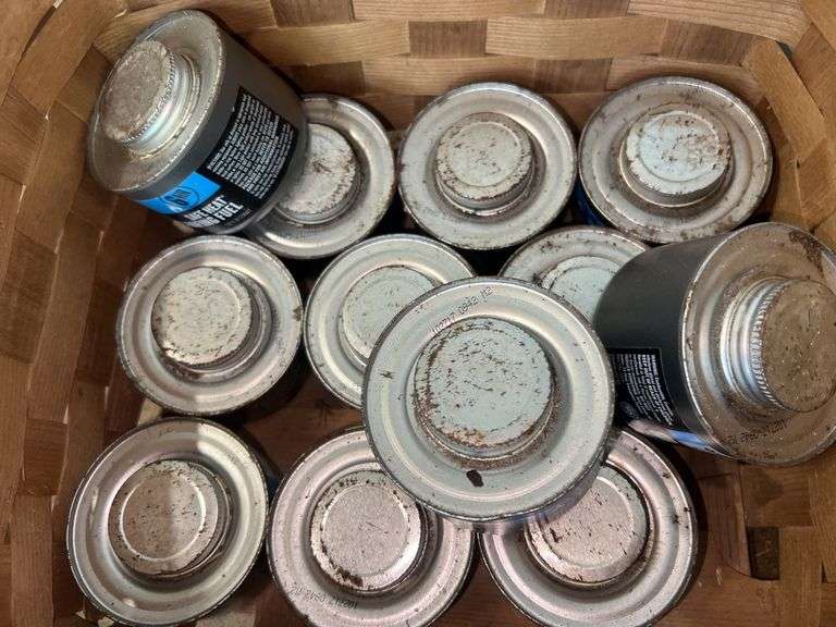 Basket of Sterno Cans