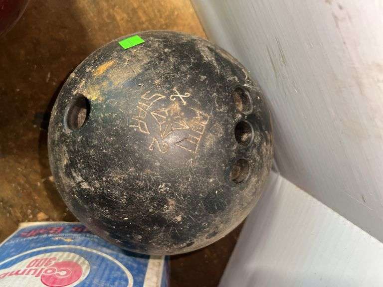 4 Bowling Balls and Bowling Pins