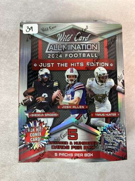 2024 Wild Card Alumination Football Just The Hits Edition Hobby Box sealed