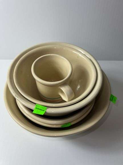 Vintage McCoy Ceramic Bowls and Coffee Cup