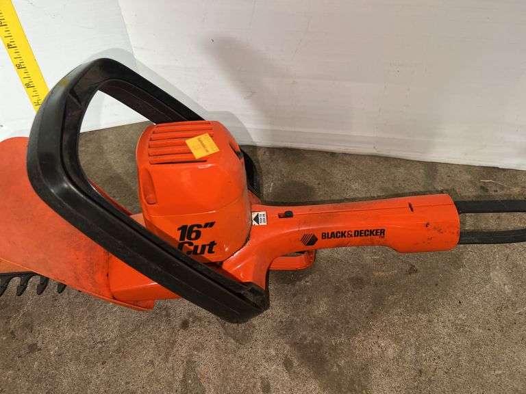 Black and Decker 16” Hedge Trimmer and Black and Decker Drill Bit Sharpener