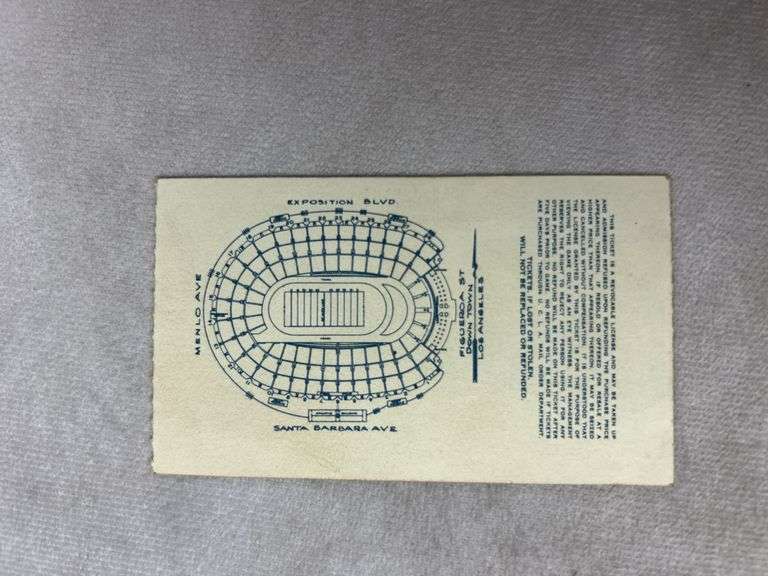 1952 UCLA vs TCU Program & Stub - 1952 USC vs Washington Program