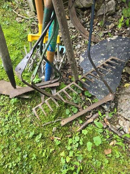 Assortment of Long Handle Gardening Tools