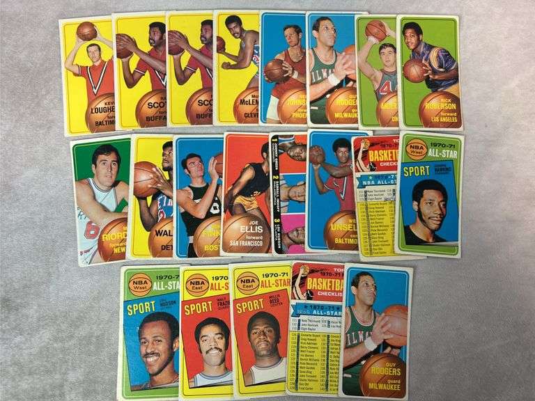 (125+) 1970-71 Topps Basketball Cards with Duplicates