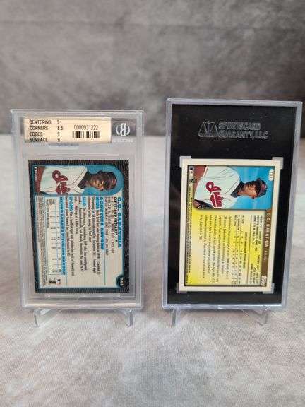 C.C. Sabathia Graded Rookie Card lot Bowman Chrome 344 & Topps Traded T33