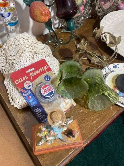 Turkey platter, decorative wall hangings, candle, candleholders and more
