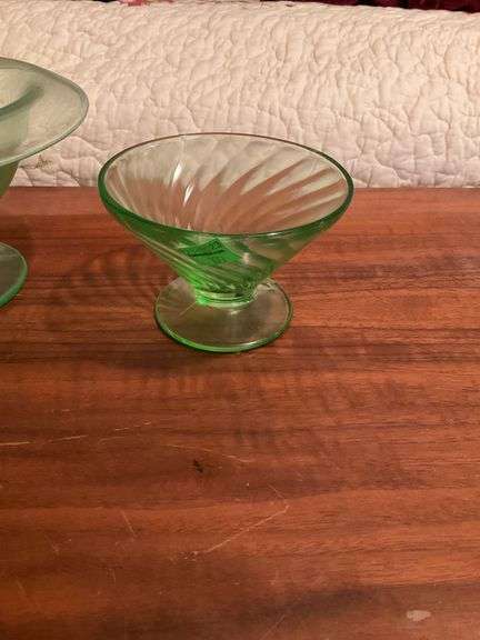Vintage Uranium Glass Bowls