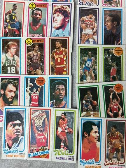 (90+) 1980-81 Topps Basketball Cards - Un-Perforated