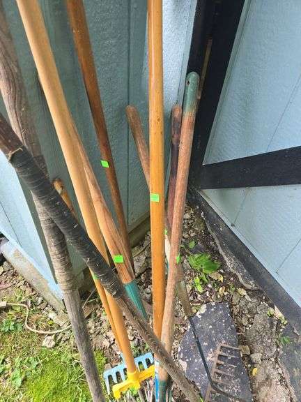 Assortment of Long Handle Gardening Tools