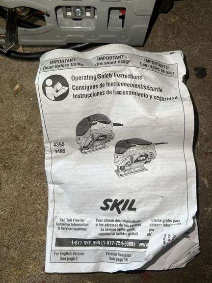 Skill Orbital Laser Jigsaw and Black & Decker Cordless Drill
