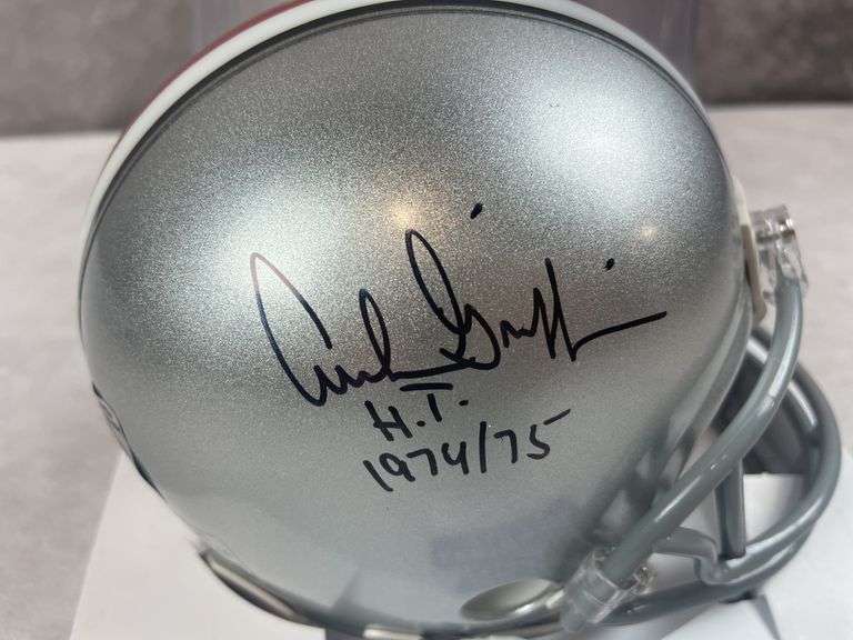 Archie Griffin signed Ohio State mini helmet w/Heisman inscriptions, Archie hologram