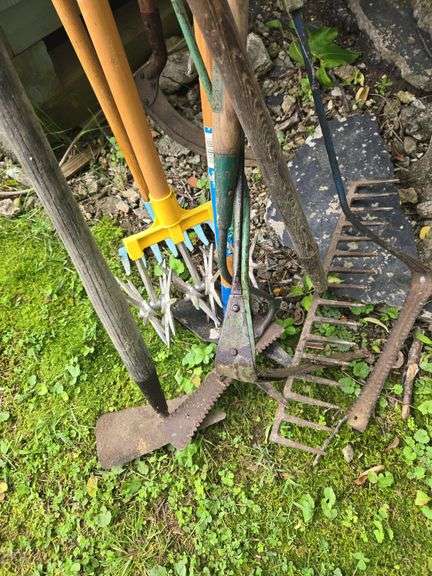 Assortment of Long Handle Gardening Tools