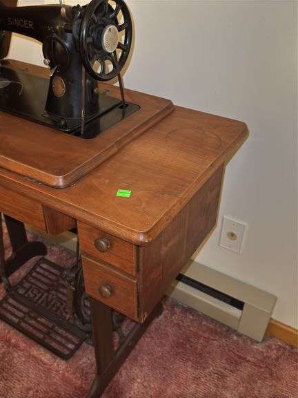 Vintage Singer Sewing Machine Desk