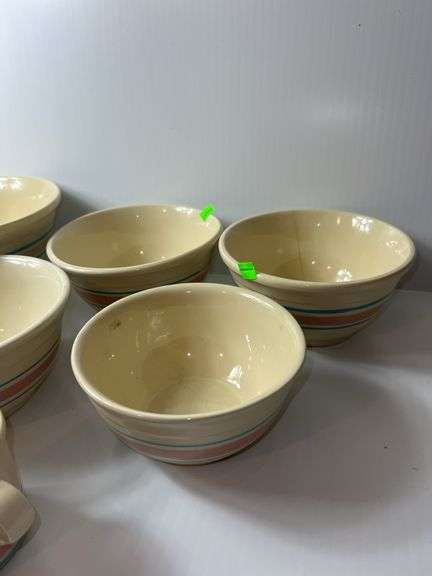Vintage McCoy Ceramic Bowls and Coffee Cup