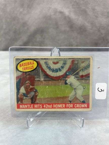 Mickey Mantle 1959 Topps #461 Hits 42nd Homer not graded