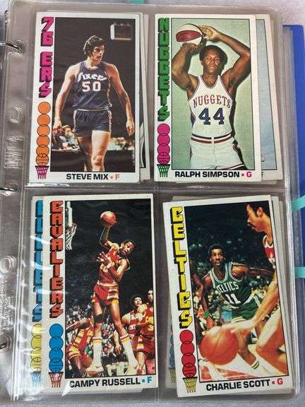 1976-77 Topps Basketball Near Complete Set