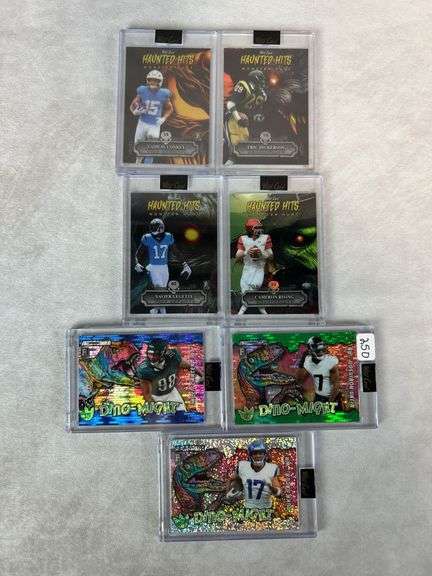 (7) card encased lot Bijan, Puka, McConkey, Dickerson +++