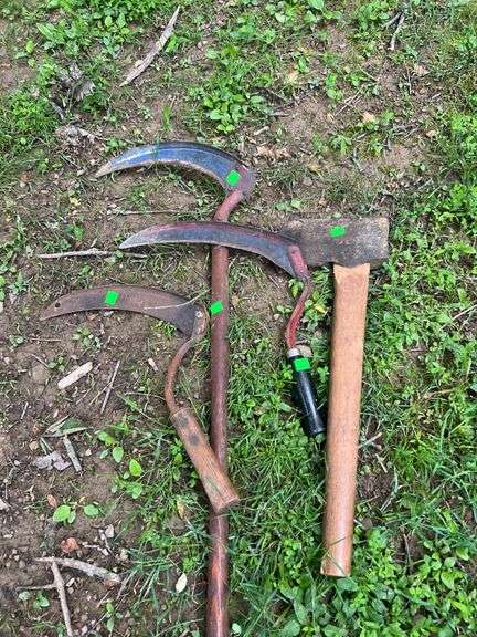Hand Sickles and Axe