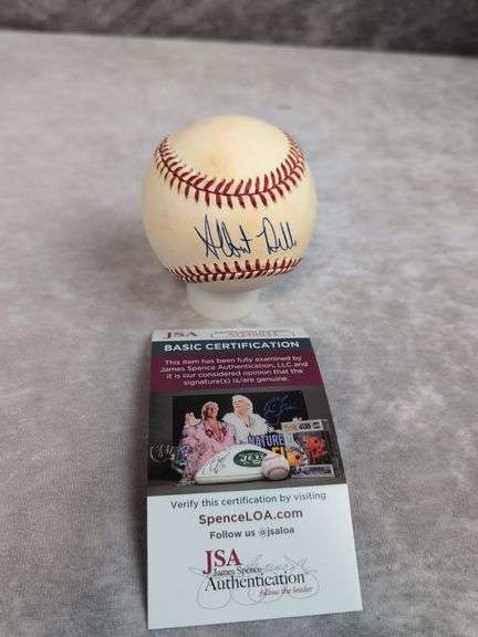 Albert Belle signed MLB baseball, JSA