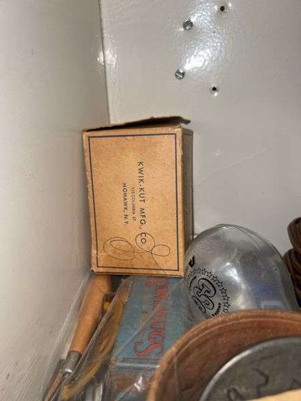 Contents of (2) Shelves in Metal Cabinet
