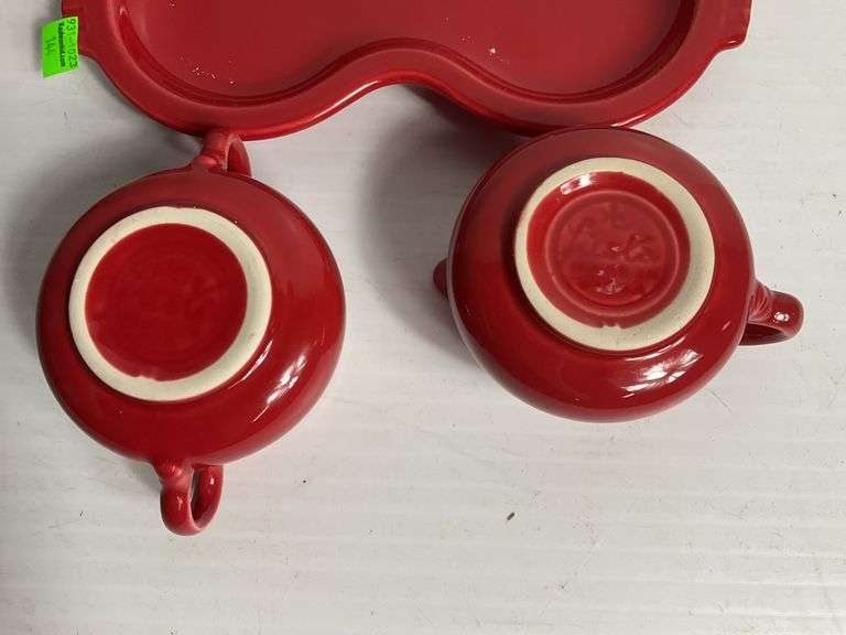 (2) Fiesta Ware Creamer Pitcher Sets