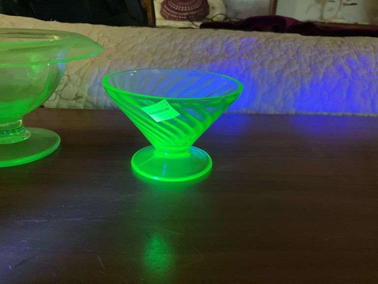Vintage Uranium Glass Bowls