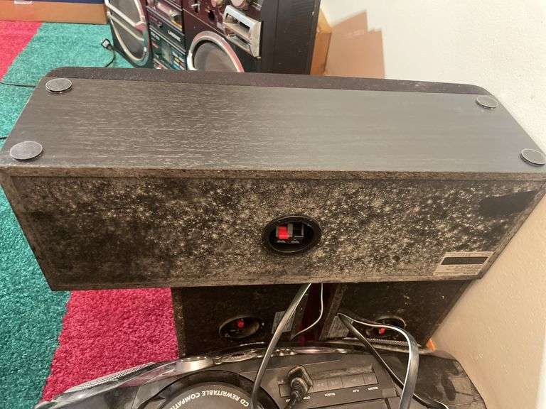 Lasonic boombox, (3) Sony speakers and Philips radio