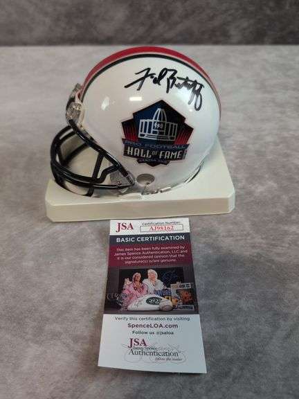 Fred Biletnikoff Signed Hall of Fame Mini Football Helmet - JSA