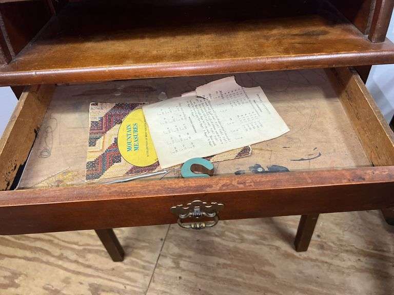Vintage Wooden Roll Top Bread Box