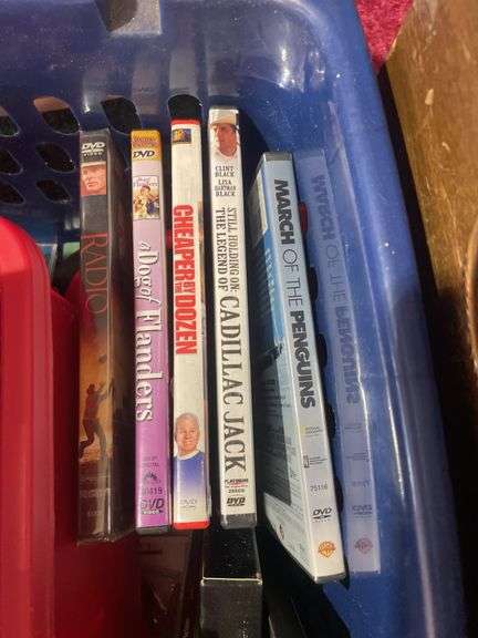 Large lot of VHS tapes, CD’s and DVDs