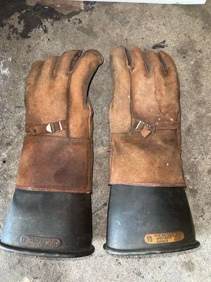 Chicago Electric Flux Welder and Welding Gloves